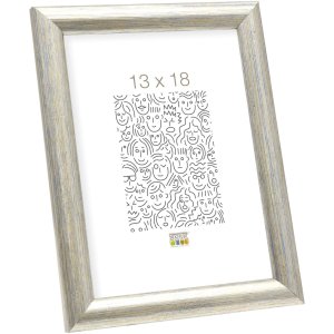 Fotolijst zilver s40cd2 hout 10,0 x15,0 cm