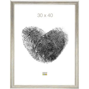 Fotolijst zilver s40cd2 hout 30,0 x45,0 cm