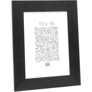 Fotolijst s226k2 zwart hout 10,0 x15,0 cm