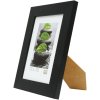 Fotolijst s226k2 zwart hout 18,0 x24,0 cm