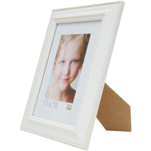 Fotolijst wit-beige hout 20,0 x28,0 cm s221h