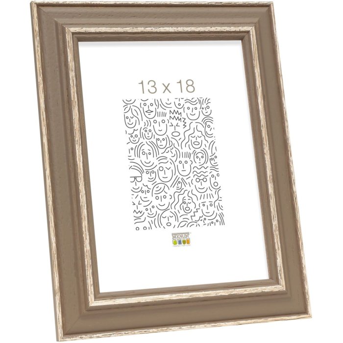 Fotolijst beige hout 10,0 x15,0 cm s221f