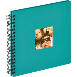 Walther Spiraal Album Fun petrol groen 26x25 cm 40 zwarte...