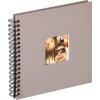 Walther Spiraal Album Fun grijs 26x25 cm 40 zwarte paginas