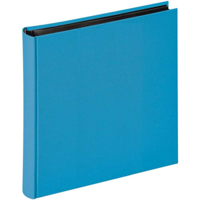 Walther Fotoalbum Fun 30x30 cm oceaanblauw 100 zwarte paginas