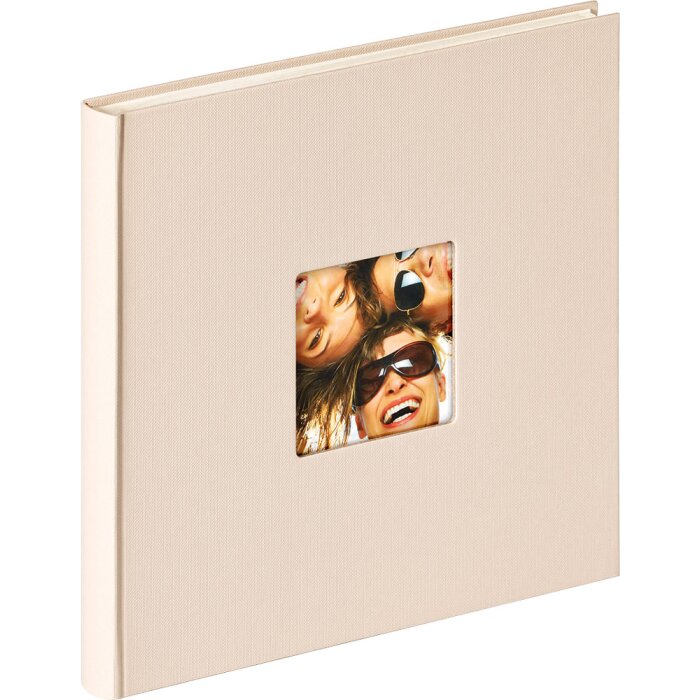 Walther Fotoalbum Fun 26x25 cm zand 40 witte paginas