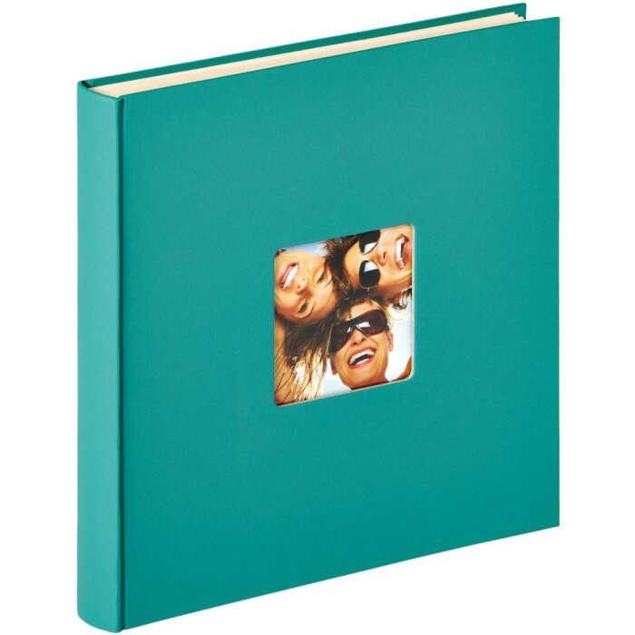 Zelfklevend album Fun 33x34 cm petrol groen