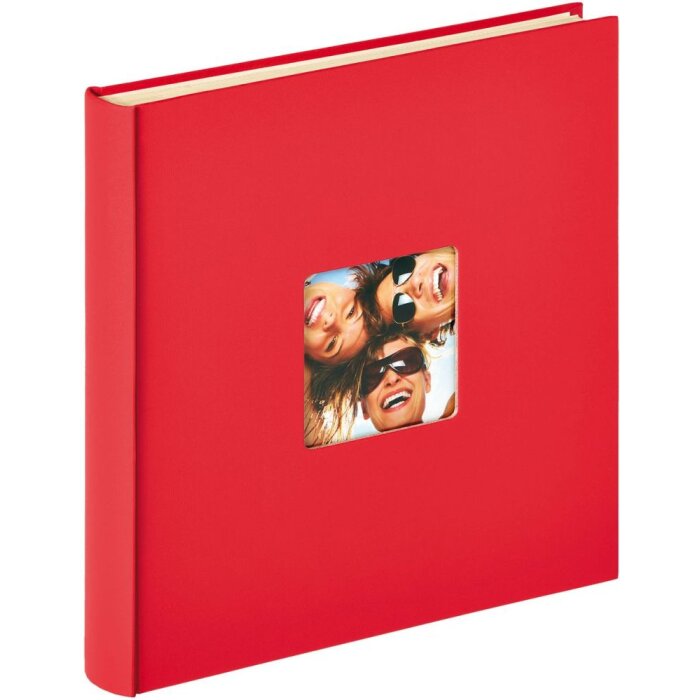 Walther Zelfklevend album Fun 33x34 cm rood 50 zelfklevende paginas