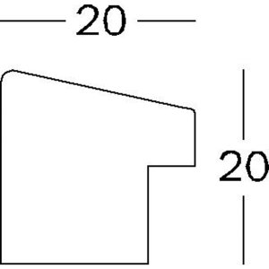 Fiorito houten lijst 13x18 cm wit