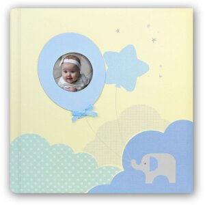 Babyalbum Penelope blauw 24x24 cm