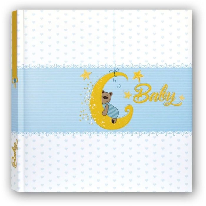 Babyalbum Mia 24x24 cm blauw