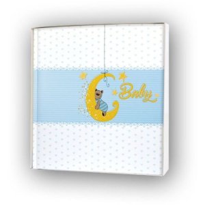 Babyalbum Mia 24x24 cm blauw