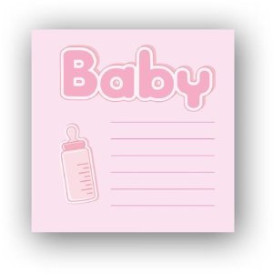 Babyalbum Bebe 24x24 cm roze