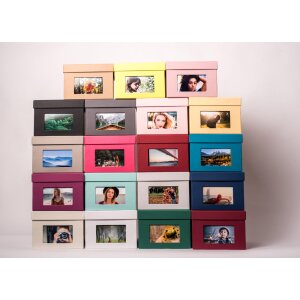 xl fotodoos Kandra 700 fotos 13x18 cm zwart