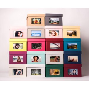 xl fotodoos Kandra 700 fotos 13x18 cm zwart