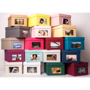 xl fotodoos Kandra 700 fotos 13x18 cm zwart