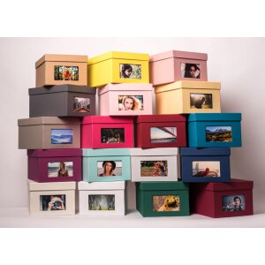 xl fotodoos Kandra 700 fotos 13x18 cm zwart