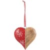 6h1564s - Hanger hart 11x11 cm rood