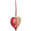 6h1564s - Hanger hart 11x11 cm rood