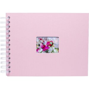 Spiraalalbum buldana flamingo geribd - witte paginas