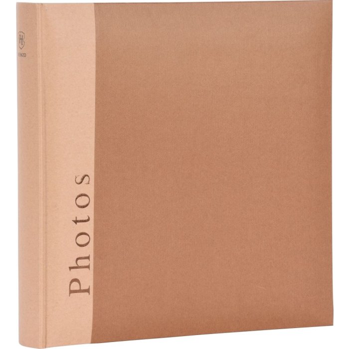 Henzo Jumbo Fotoalbum Hoofdstuk bruin 30x30 cm 100 witte paginas