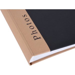 Henzo Jumbo Fotoalbum Hoofdstuk zwart 30x30 cm 100 witte paginas