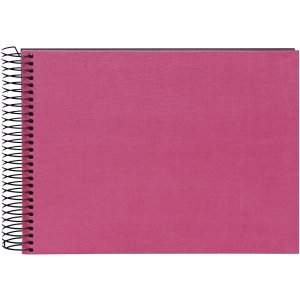 Goldbuch Spiraal Album Bella Vista fuchsia 23x17 cm 40 zwarte paginas