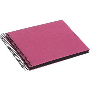 Goldbuch Spiraal Album Bella Vista fuchsia 23x17 cm 40 zwarte paginas