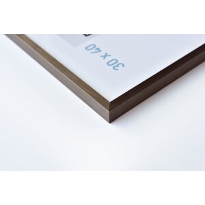 Aluminium lijst c2 structuur notelaar mat 30x30 cm