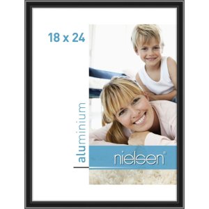 Aluminium lijst Classic geanodiseerd zwart 18x24 cm