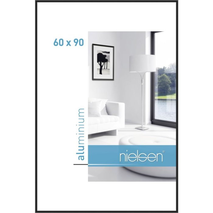 Aluminium lijst Classic geanodiseerd zwart 60x90 cm