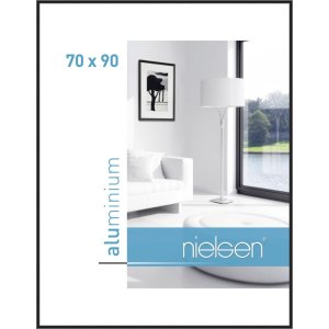 Aluminium lijst Classic geanodiseerd zwart 70x90 cm