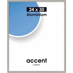 Accent Aluminium Fotolijst, 24x30 cm, Parel Mercurius