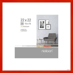 Nielsen Aluminium lijst Pixel 22x22 cm tornado rood