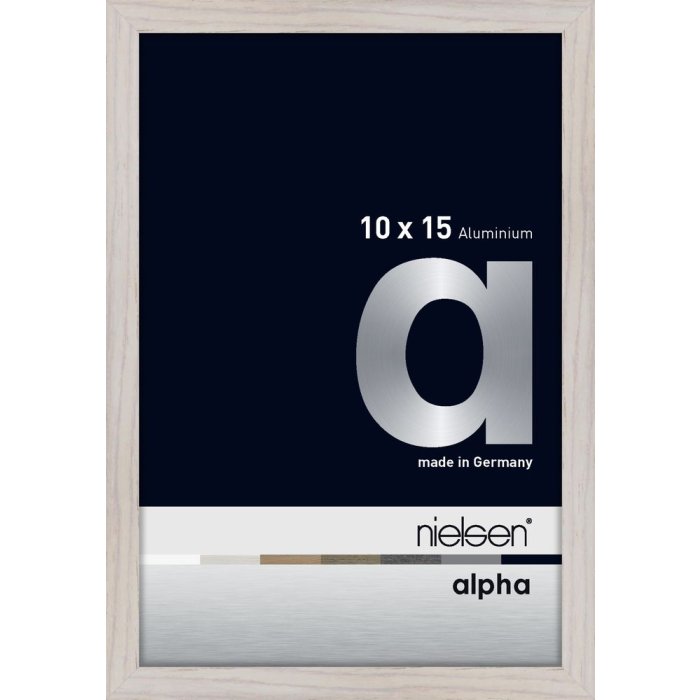 Nielsen Aluminium Fotolijst Alpha 10x15 cm eiken wit