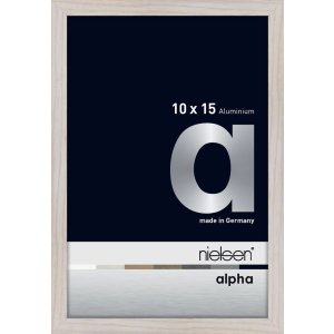 Nielsen Aluminium Fotolijst Alpha 10x15 cm eiken wit