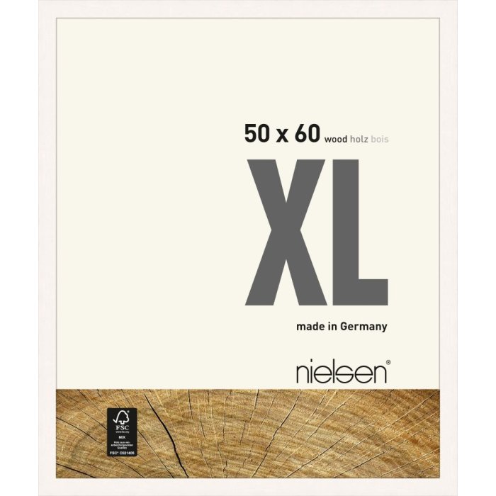 Nielsen Houten lijst xl 50x60 cm wit ondoorzichtig