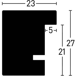 Nielsen Houten lijst xl 50x60 cm wit ondoorzichtig