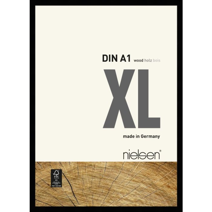 Nielsen Houten lijst xl 60x84 cm zwart