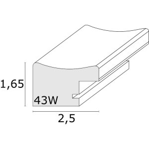 Fotolijst beige plastic s43wf