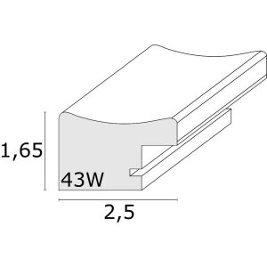 Fotolijst grijs plastic s43wf