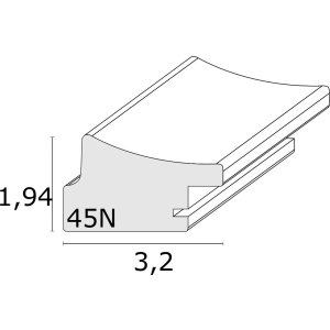 Fotolijst brons kunststof s45nd4