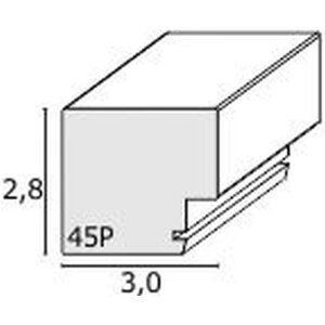 Fotolijst wit hout s45pk1