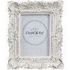 Clayre en Eef 2f0506 Fotolijst - 10x2x12 cm - 6x9 cm distressed wit