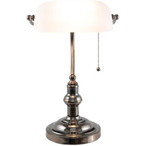 Bureaulamp Wit Clayre en Eef 5ll-5100w - 27x23x42 cm e27...