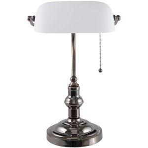 Bureaulamp Wit Clayre en Eef 5ll-5100w - 27x23x42 cm e27...