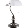 Bureaulamp Wit Clayre en Eef 5ll-5100w - 27x23x42 cm e27 - Max. 1x 60Watt wit