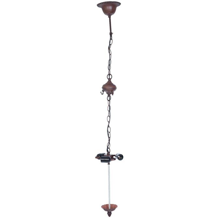 Hanglamp Tiffany Clayre & Eef 5LL-8844 - 16x16x95 cm - E27-60W bruin