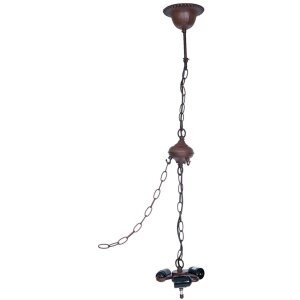 Hanglamp Tiffany Clayre & Eef 5LL-8844 - 16x16x95 cm - E27-60W bruin