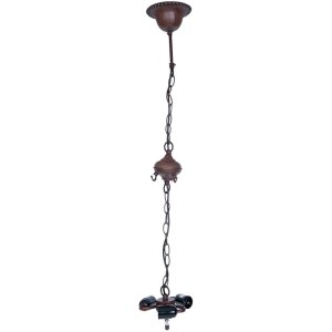 Hanglamp Tiffany Clayre & Eef 5LL-8844 - 16x16x95 cm - E27-60W bruin